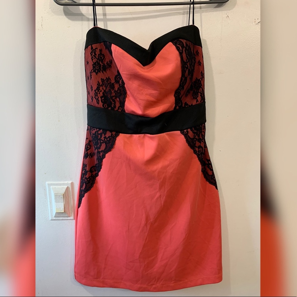 Pink mini dress